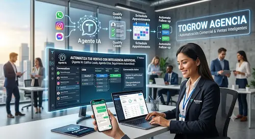 IA predictiva para ventas: cómo anticipar qué clientes comprarán Agente IA para ventas califica leads, agenda citas y da seguimiento automático
